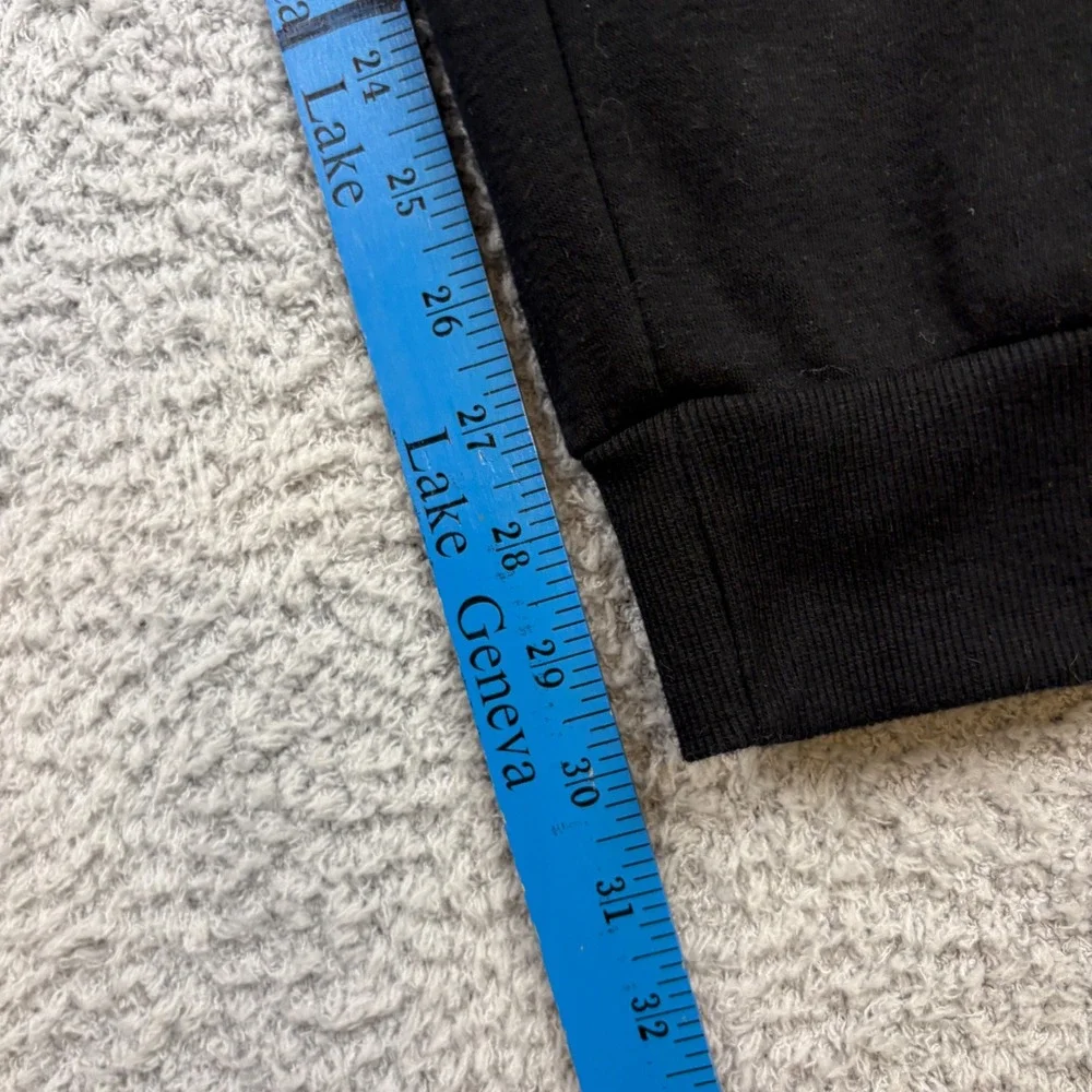 True Religion Sweatpants Men Large Black Horseshoe Fleece Streetwear Y2K Joggers